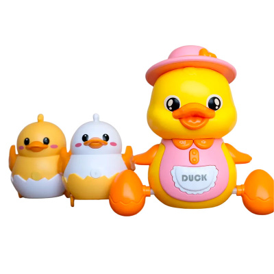Музыкальная игрушка-каталка Уточка и утята на магнитах Om&Mom 40697 1